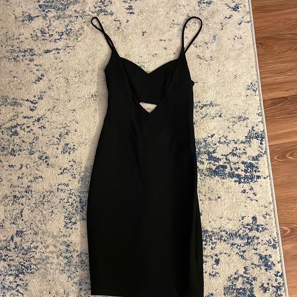 Spaghetti strap little black dress